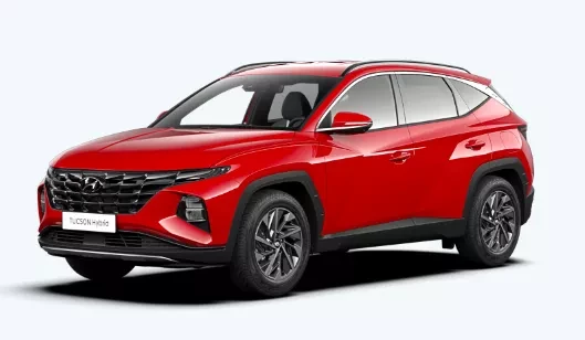 Hyundai Tucson N- Line 1,6 T-GDI 110 kW Červená nemetalická 1,6 T-GDI na operativní leasing