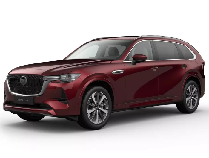 Mazda CX-80 PHEV Takumi Plus 7 míst 2,5i AT AWD 241 kW automat Vínová metalíza Artisan Red 2,5i AT AWD na operativní leasing